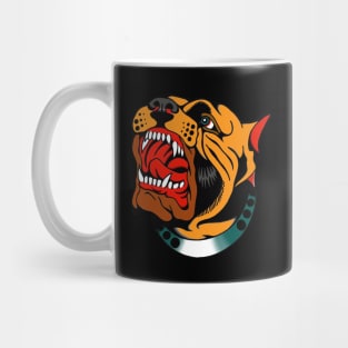 Angry Bulldog Sketch Mug